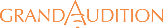 logo GRAND AUDITION naranja